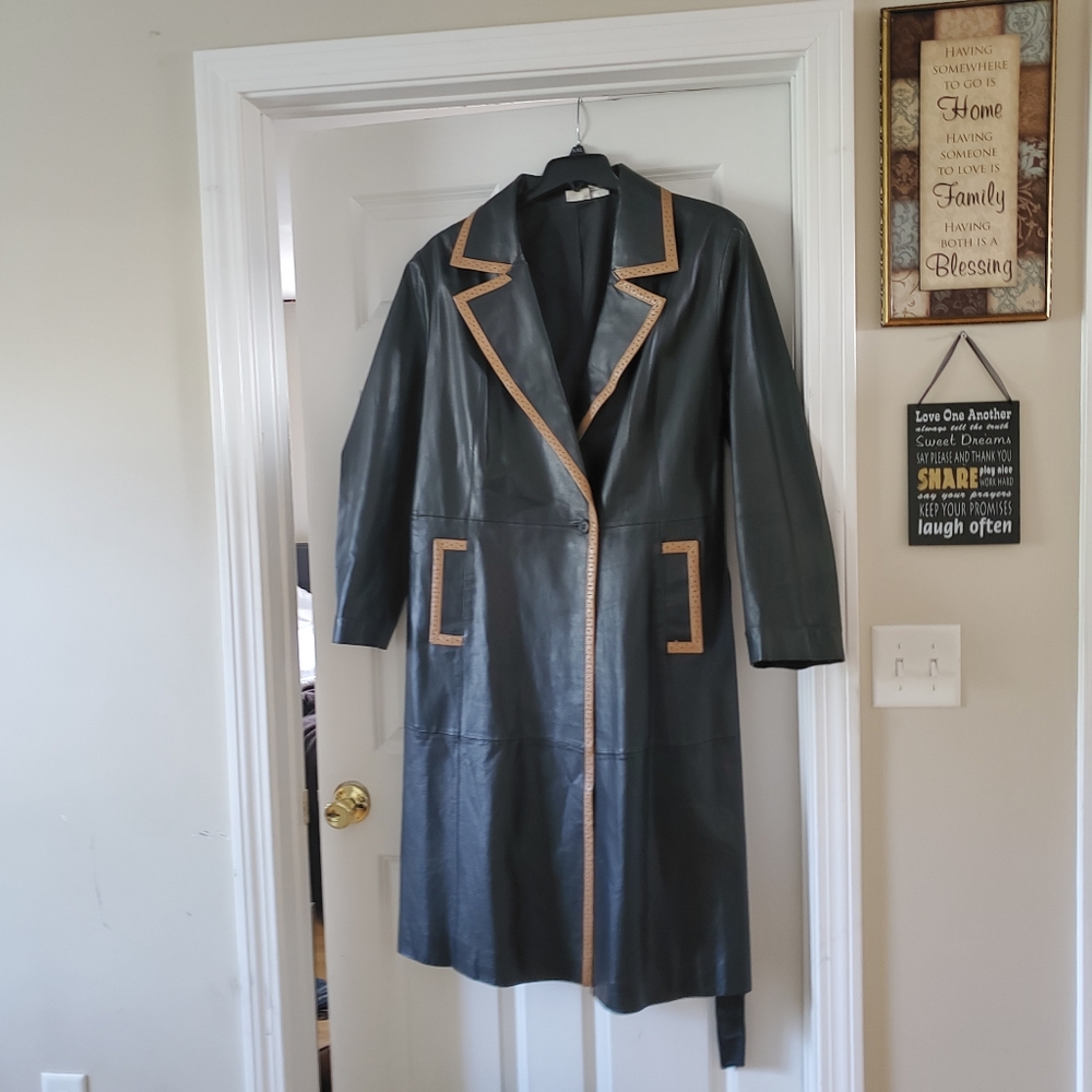 Leather Coat and boots